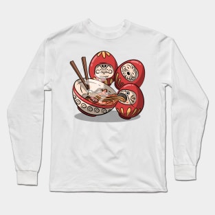 Japan's Daruma Doll Ramen Long Sleeve T-Shirt